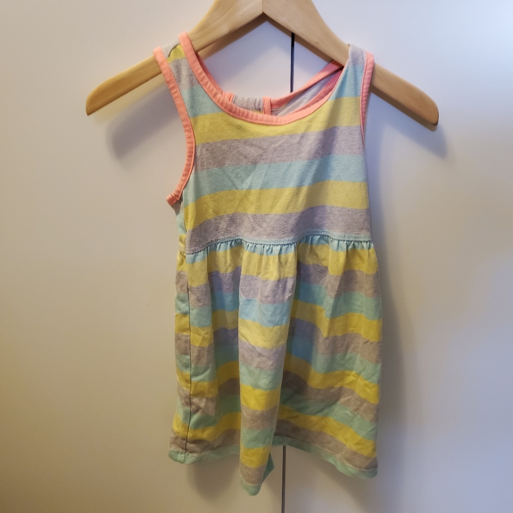 HealthTex Cotton Striped Sleeveless Dress